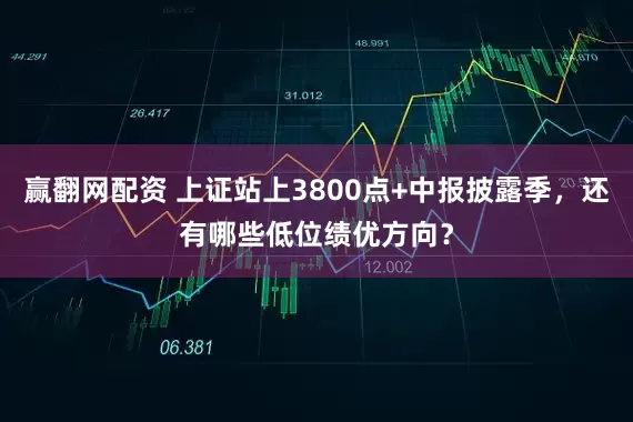 赢翻网配资 上证站上3800点+中报披露季，还有哪些低位绩优方向？