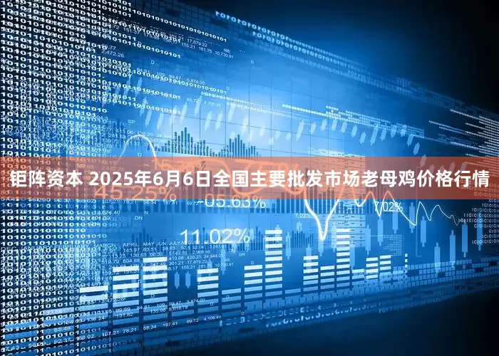 钜阵资本 2025年6月6日全国主要批发市场老母鸡价格行情