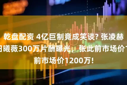 乾盘配资 4亿巨制竟成笑谈? 张凌赫350万田曦薇300万片酬曝光，张此前市场价1200万!